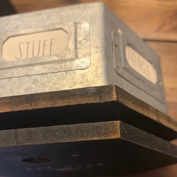 Rae Dunn Gray Rotating Pencil Case - Picture 8 of 9